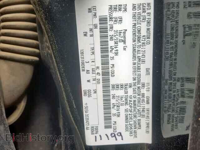 2014 FORD FOCUS SE - VIN: 1FADP3F23EL206383 - Фото 10