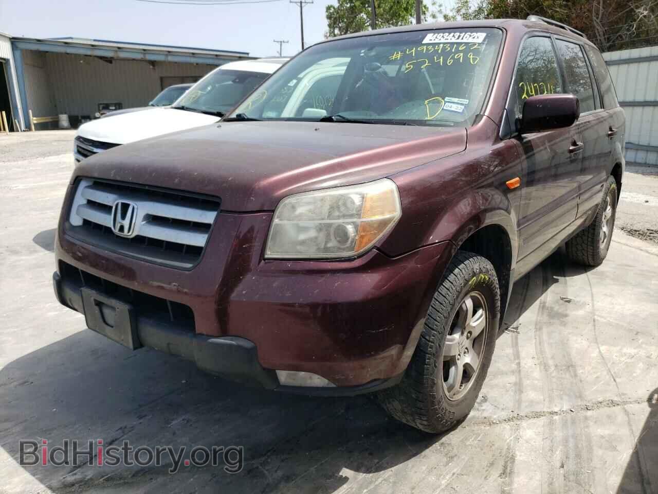 2007 HONDA PILOT - VIN: 2HKYF18647H524698 - Фото 2