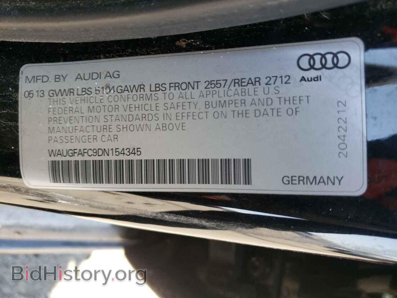 2013 AUDI A6 - VIN: WAUGFAFC9DN154345 - Фото 10