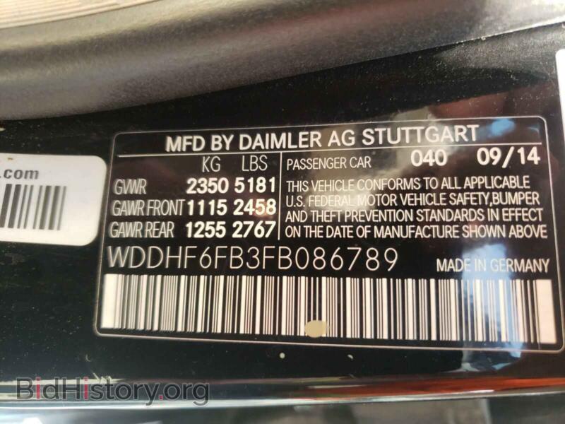 2015 Mercedes-Benz E-CLASS (VIN WDDHF6FB3FB086789) — фото 10 из 10