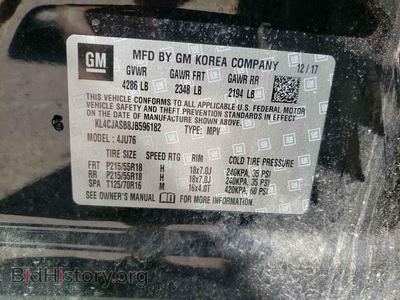 2018 BUICK ENCORE - VIN: KL4CJASB8JB596182 - Photo 10