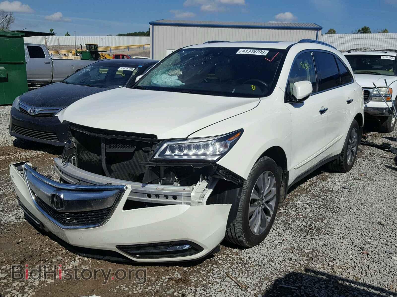 2014 ACURA MDX - VIN: 5FRYD4H48EB035785 - Фото 2