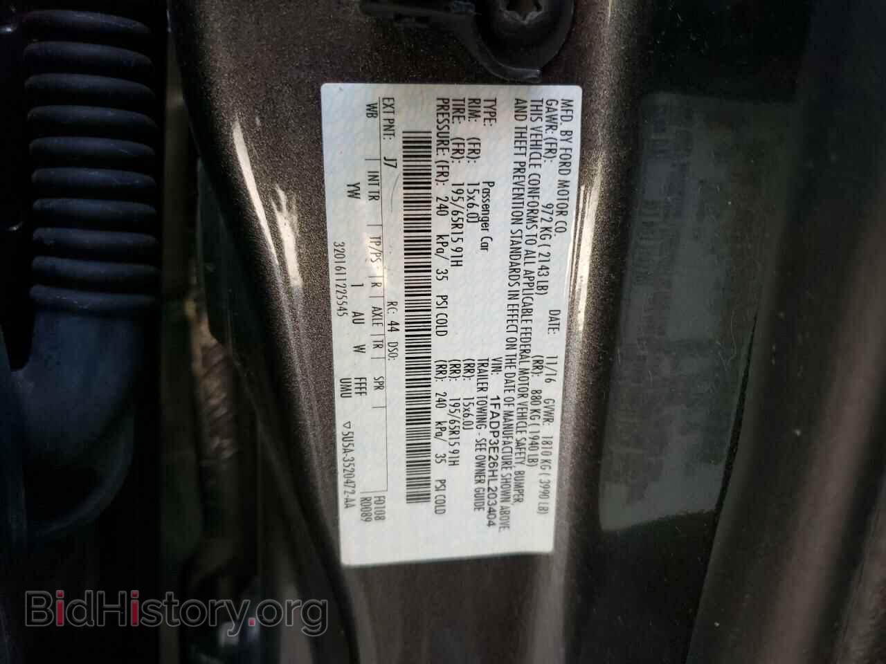 2017 FORD FOCUS - VIN: 1FADP3E26HL203404 - Photo 13