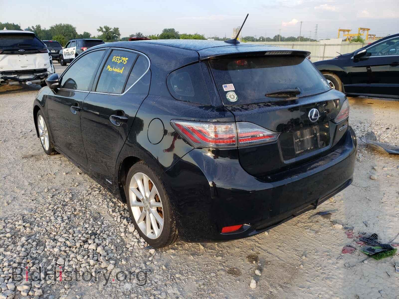 2011 LEXUS CT 200 - VIN: JTHKD5BH8B2039700 - Фото 3