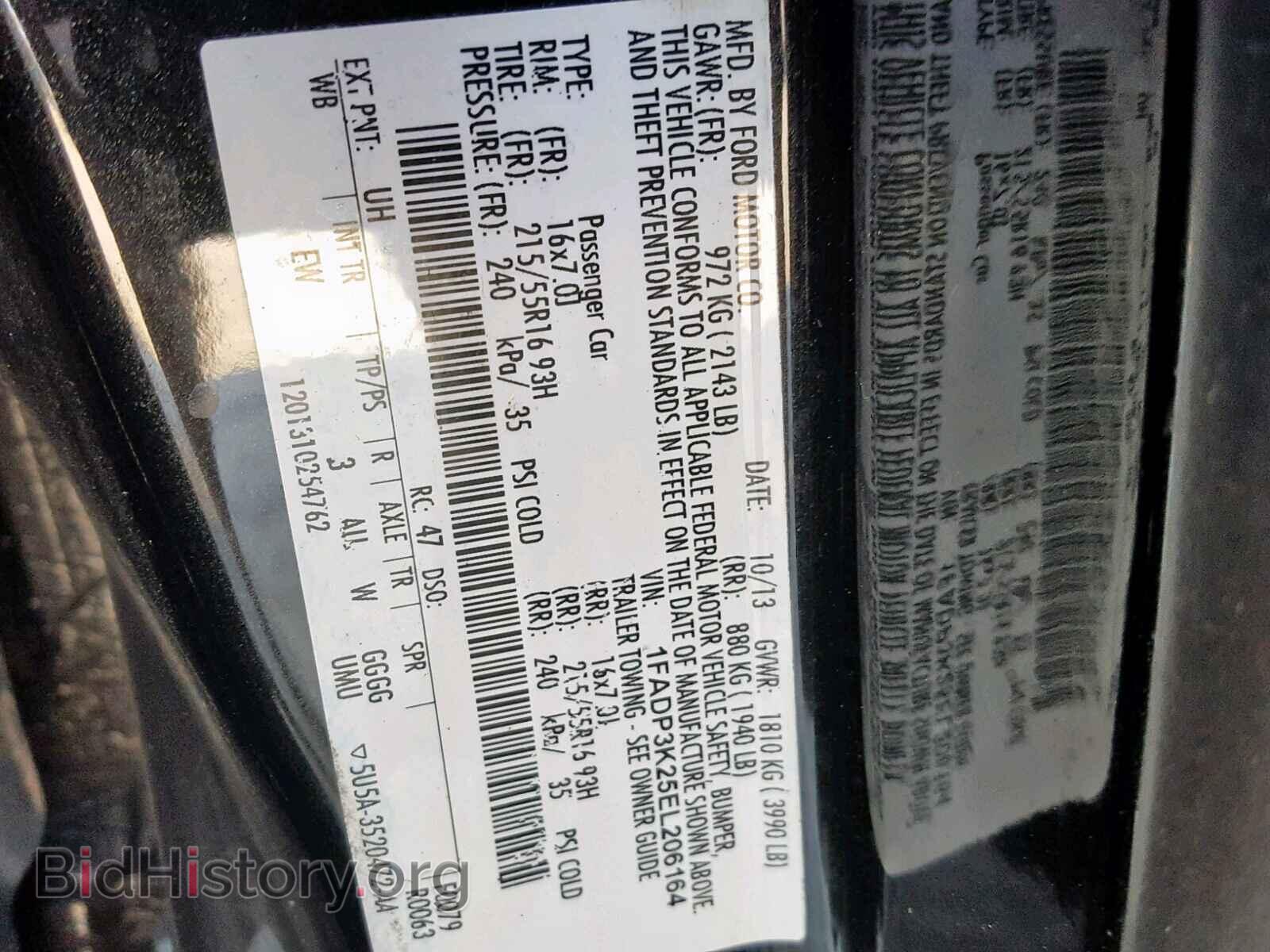 2014 FORD FOCUS SE - VIN: 1FADP3K25EL206164 - Фото 10