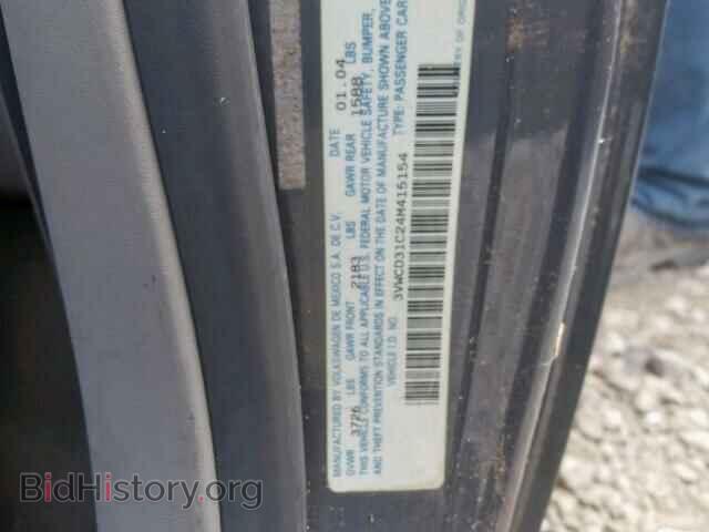 2004 VOLKSWAGEN BEETLE - VIN: 3VWCD31C24M415154 - Фото 10