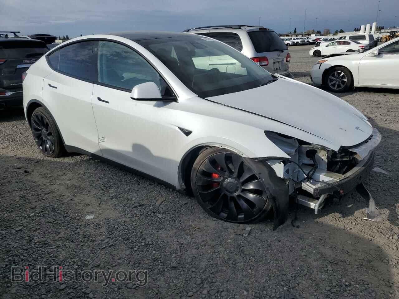 2022 TESLA MODEL Y - VIN: 7SAYGDEF0NF367589 - Фото 4