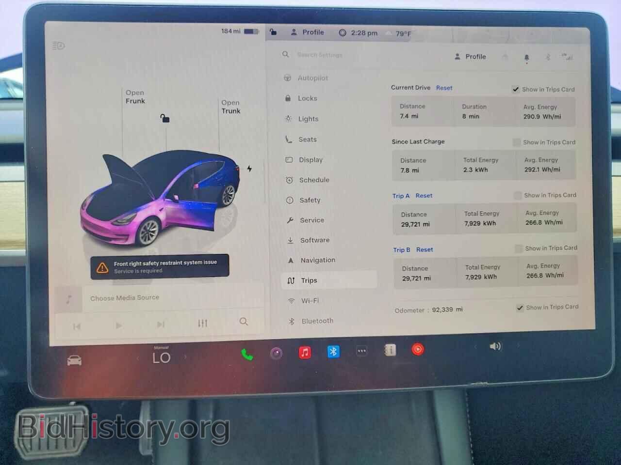 2022 TESLA MODEL 3 - VIN: 5YJ3E1EB2NF186079 - Фото 9