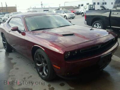 2017 Dodge CHALLENGER, burgundy — VIN 2C3CDZAG7HH665989, Copart