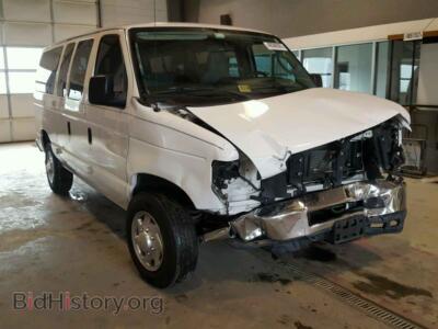 2010 Ford ECONOLINE, white — VIN 1FBNE3BLXADA73004, Copart