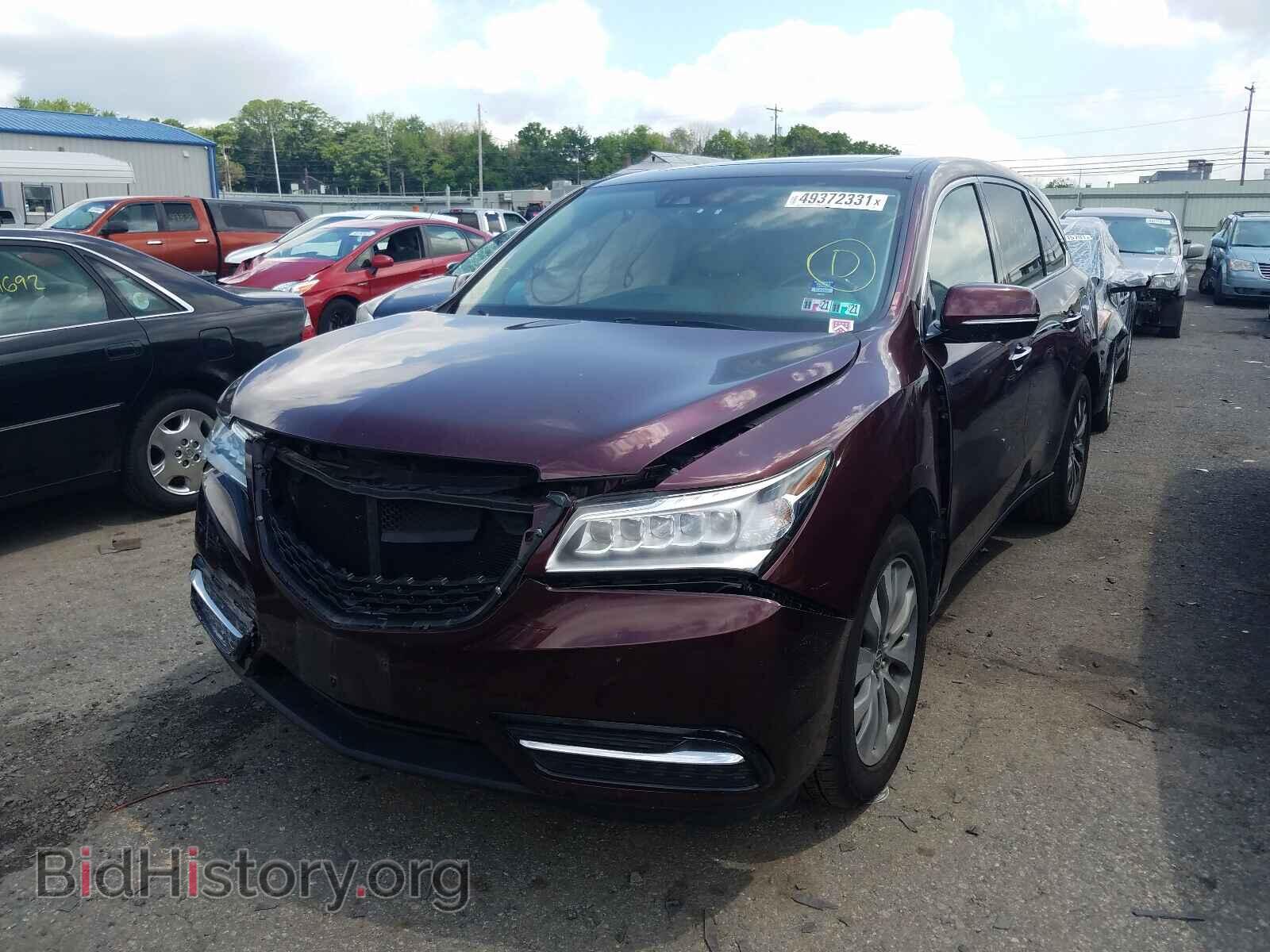 2016 ACURA MDX - VIN: 5FRYD4H40GB044046 - Фото 2