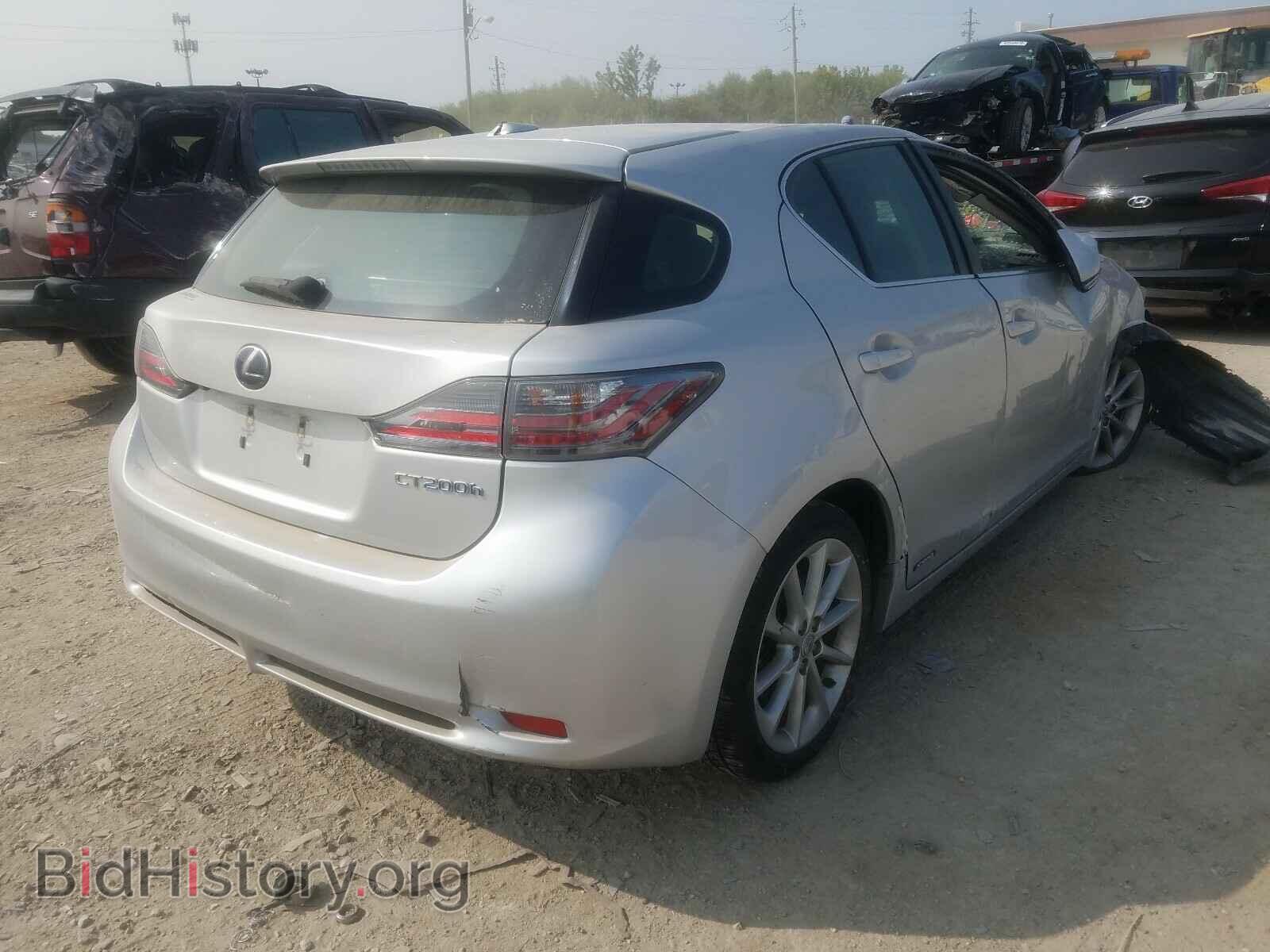 2012 LEXUS CT 200 - VIN: JTHKD5BH5C2101460 - Фото 4