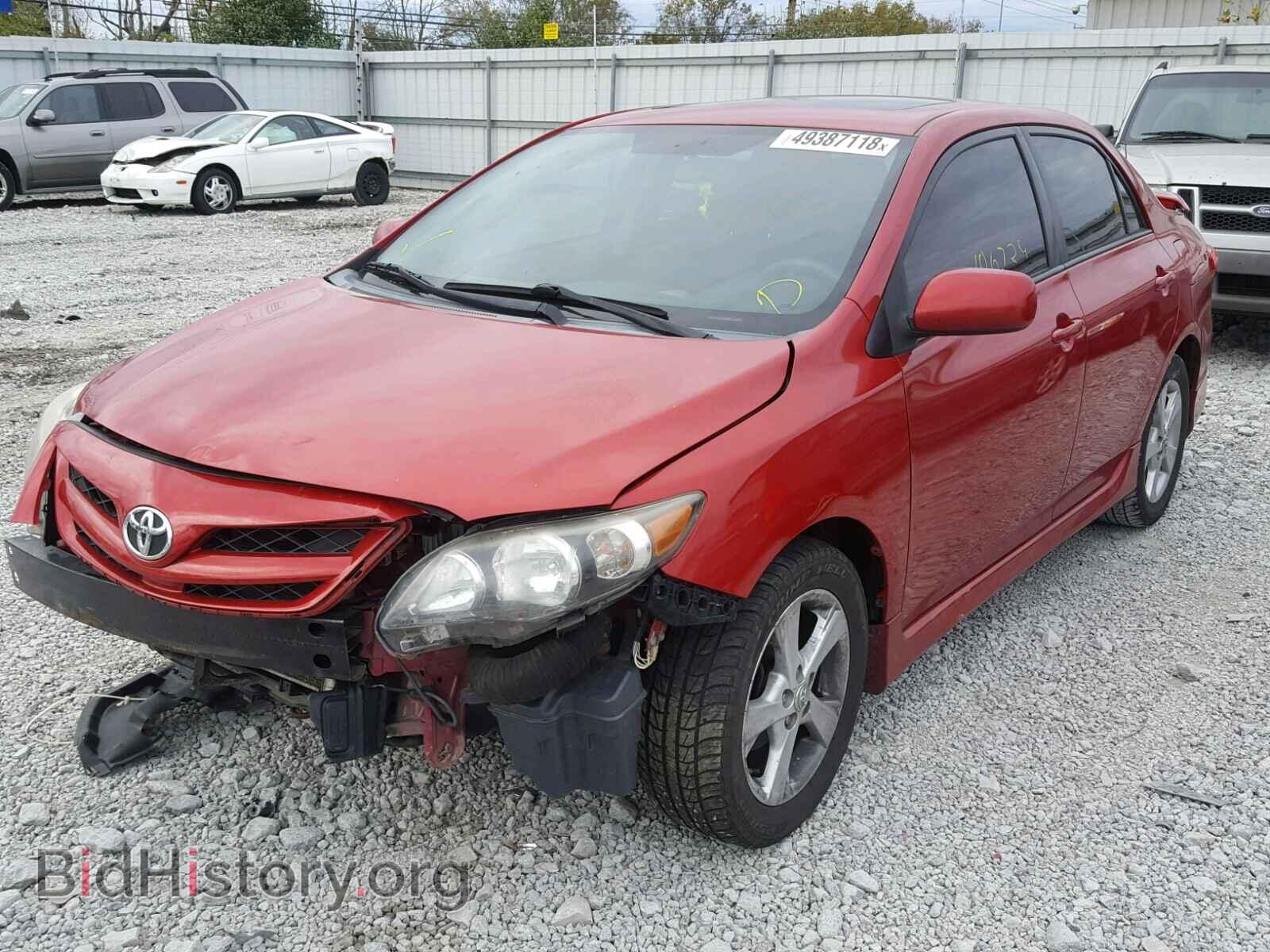 2011 TOYOTA COROLLA BA - VIN: 2T1BU4EE9BC582004 - Фото 2