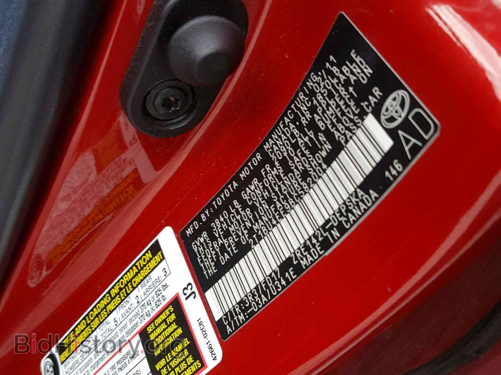 2011 TOYOTA COROLLA BA - VIN: 2T1BU4EE9BC582004 - Фото 10