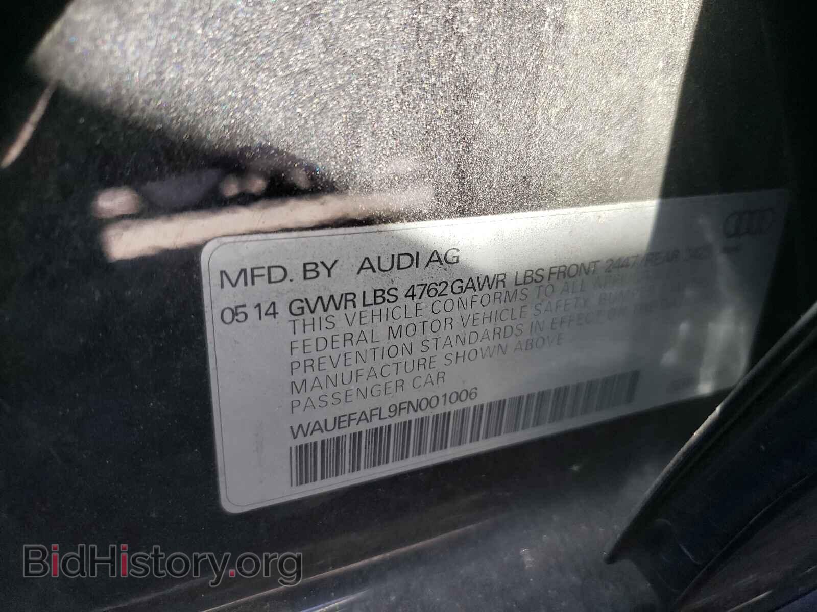 2015 AUDI A4 - VIN: WAUEFAFL9FN001006 - Фото 10