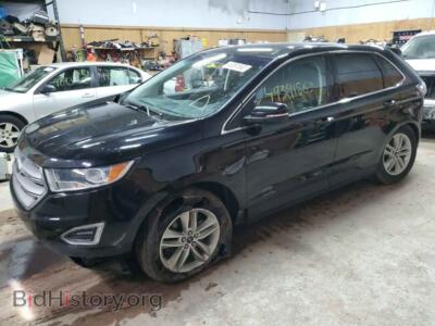 2017 Ford EDGE Edge SEL, black — VIN 2FMPK4J85HBB45979, Copart