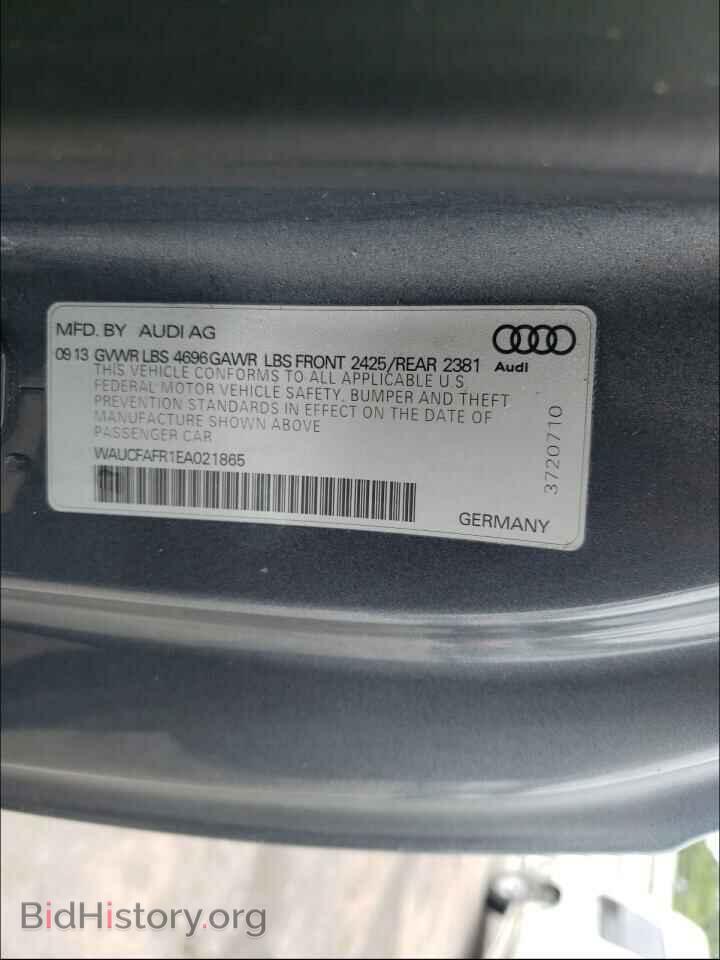 2014 AUDI A5 - VIN: WAUCFAFR1EA021865 - Photo 10
