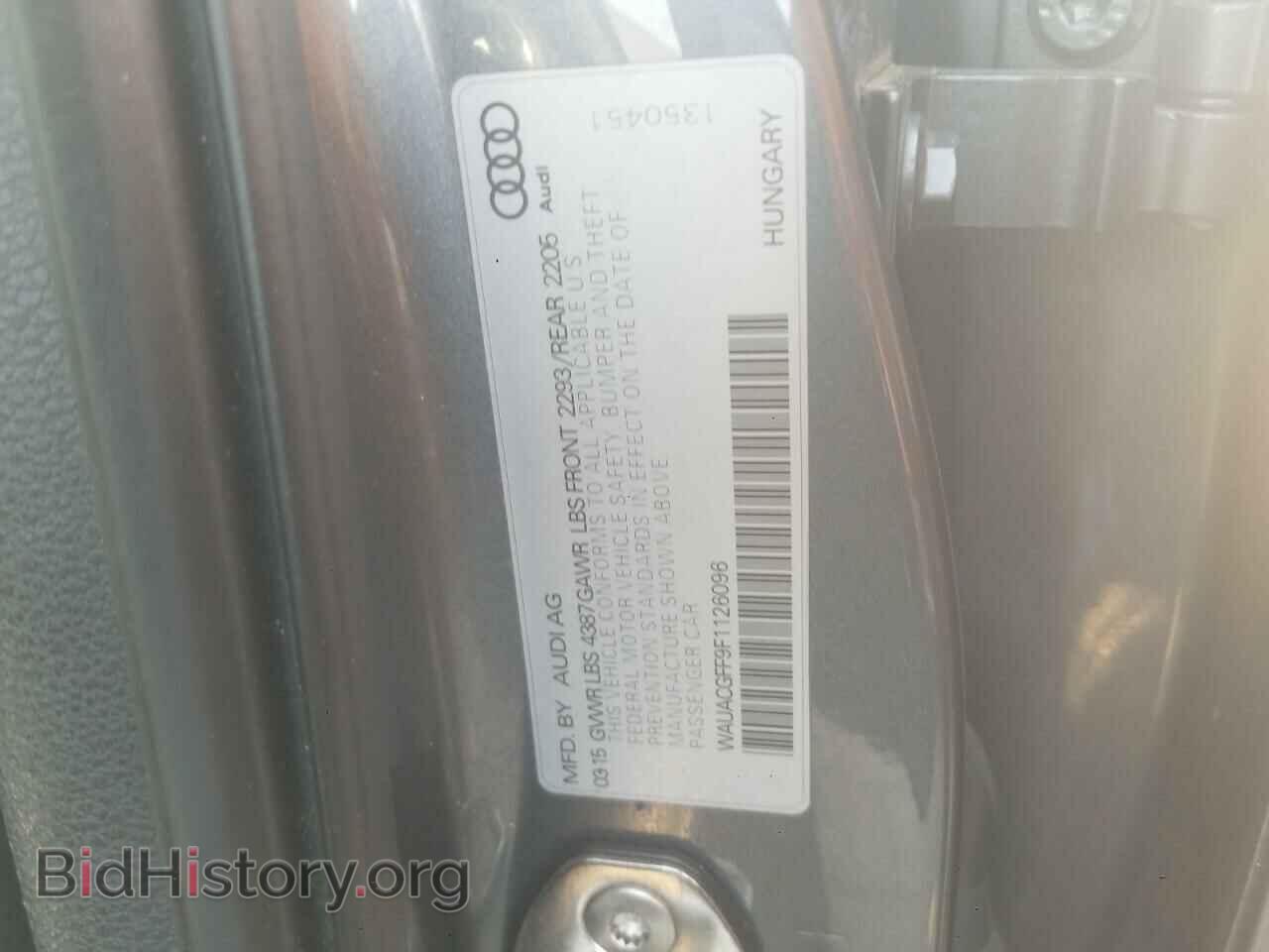 2015 AUDI A3 - VIN: WAUACGFF9F1126096 - Фото 13