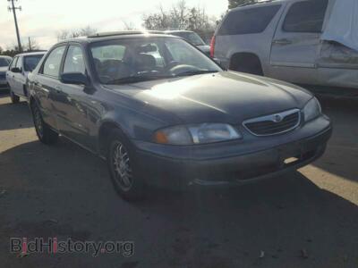 1998 Mazda 626 626 DX, зеленый — VIN 1YVGF22C6W5743641, Copart