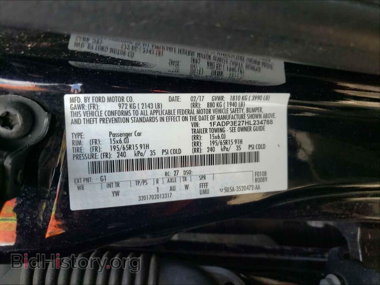 2017 FORD FOCUS - VIN: 1FADP3E27HL234788 - Photo 10