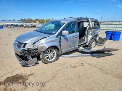 2019 Dodge CARAVAN SXT, серебристый — VIN 2C4RDGCG1KR647075, Copart