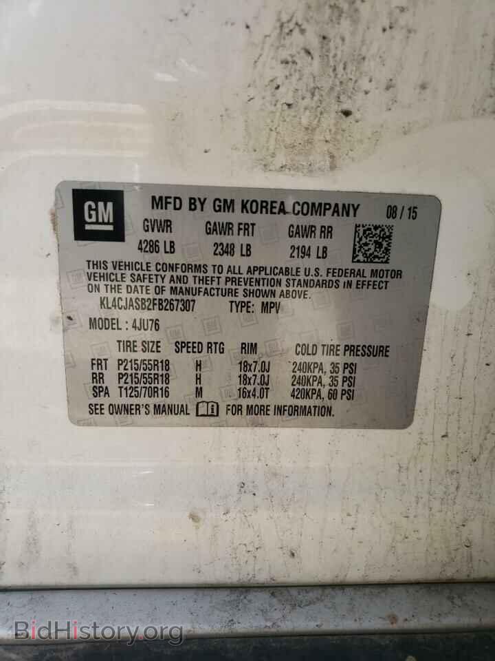 2015 BUICK ENCORE - VIN: KL4CJASB2FB267307 - Photo 10