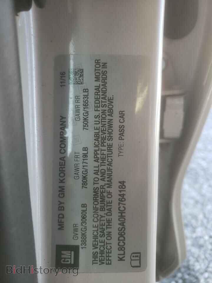 2017 CHEVROLET SPARK - VIN: KL8CD6SA0HC764184 - Фото 12