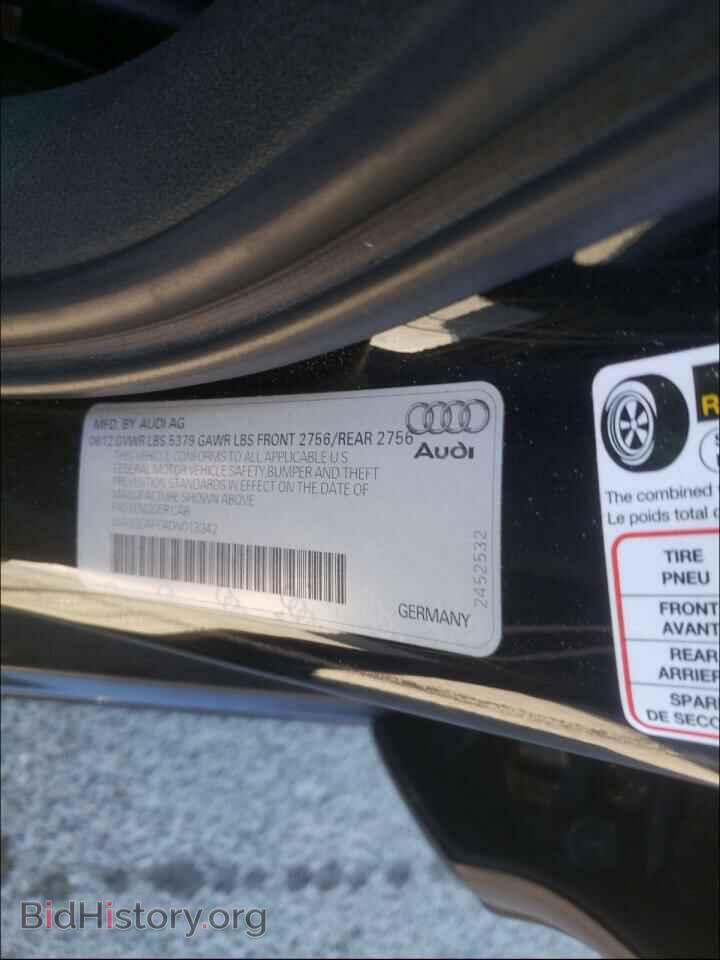 2013 Audi A6 (VIN WAUGGAFC4DN013342) — фото 10 из 10