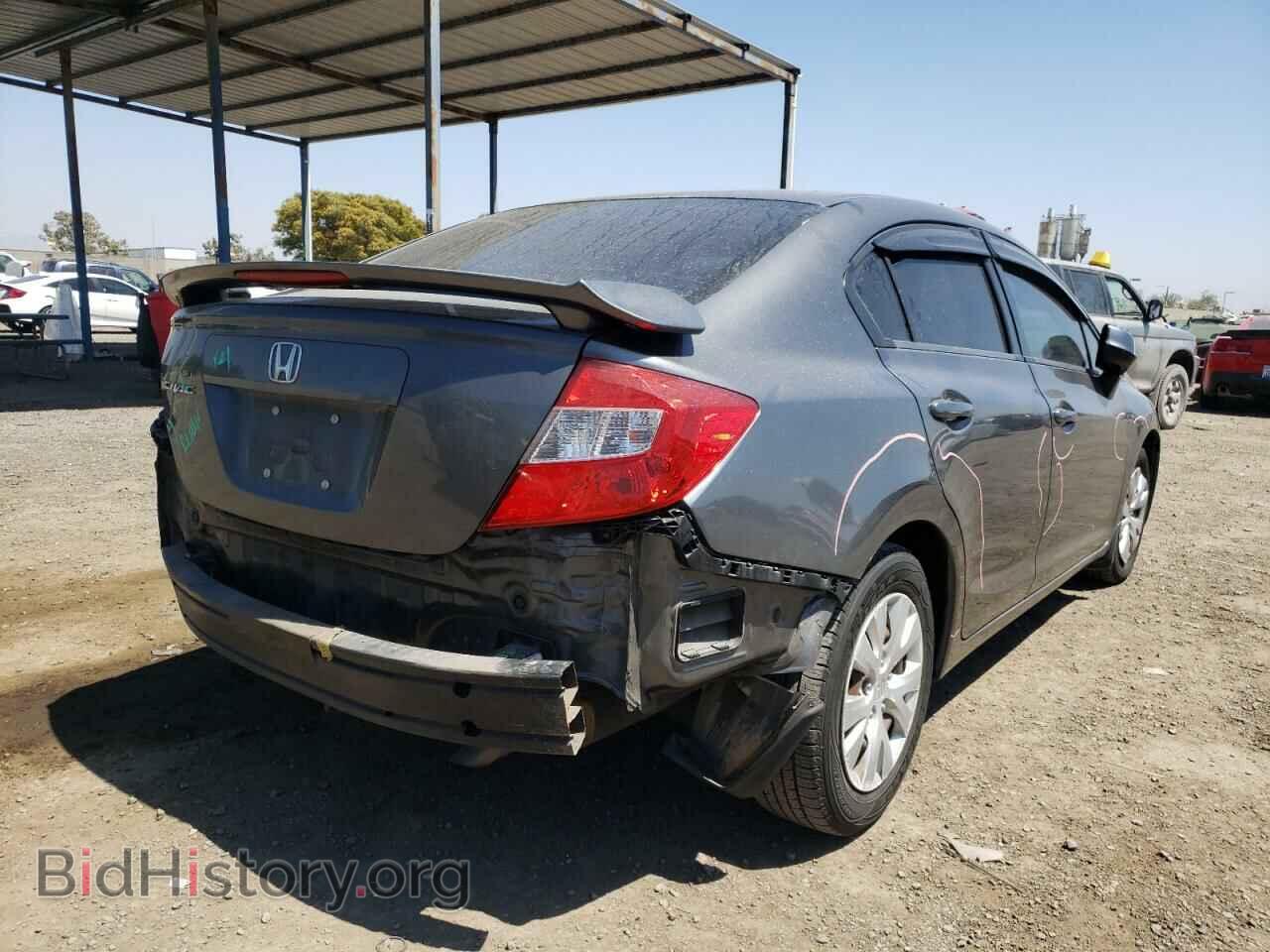 2012 HONDA CIVIC - VIN: 2HGFB2F54CH523607 - Фото 4