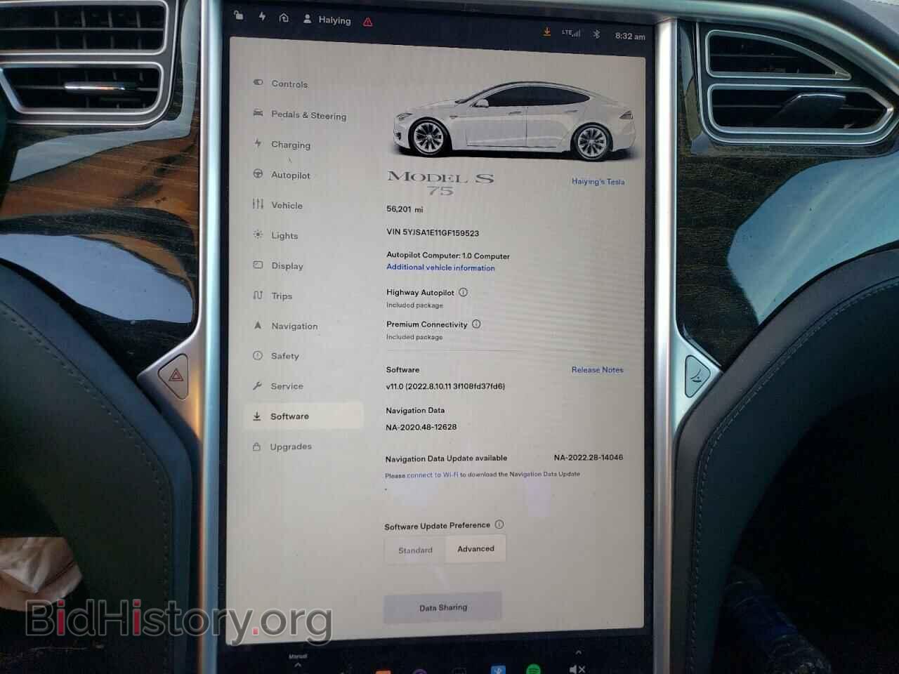2016 TESLA MODEL S - VIN: 5YJSA1E11GF159523 - Photo 9
