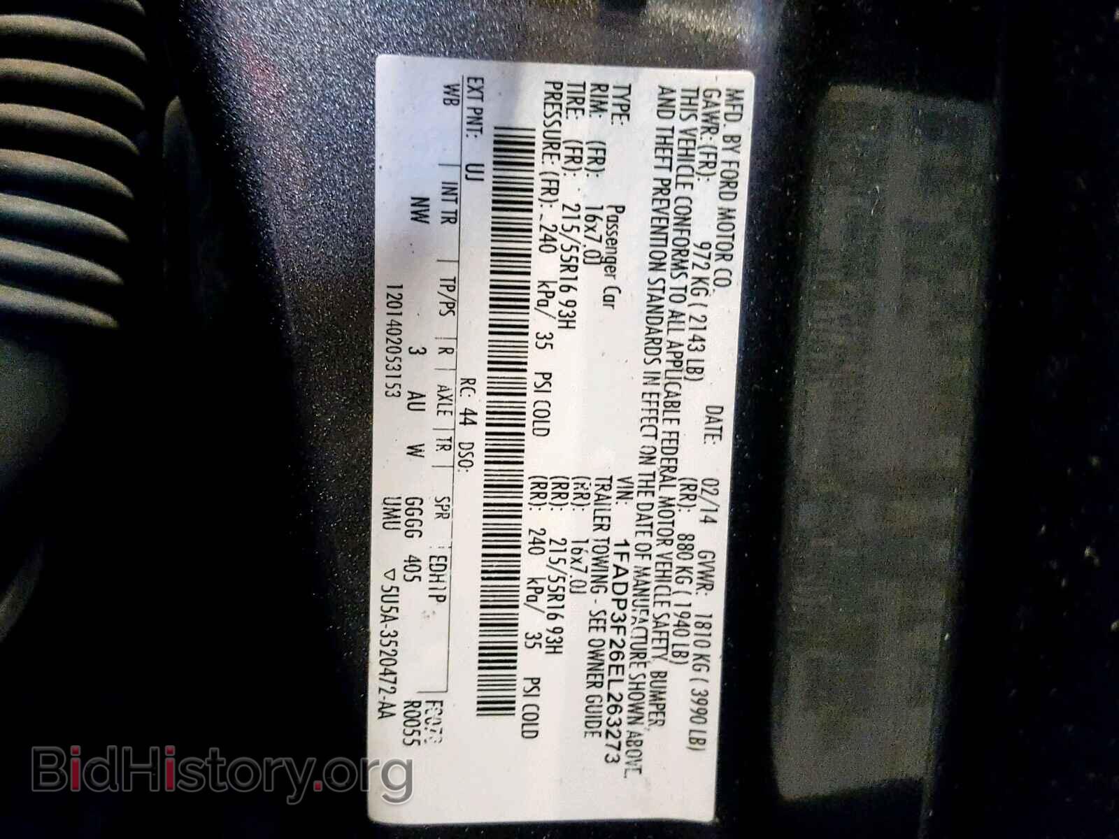 2014 FORD FOCUS SE - VIN: 1FADP3F26EL263273 - Фото 10