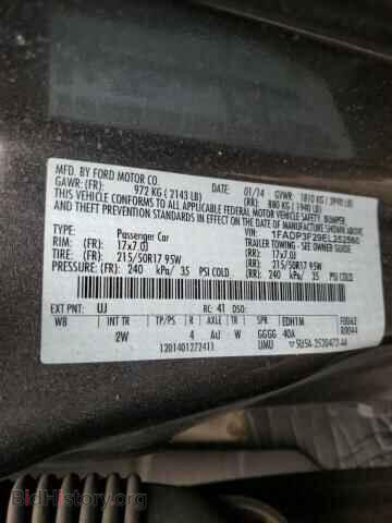 2014 FORD FOCUS - VIN: 1FADP3F29EL252560 - Фото 10