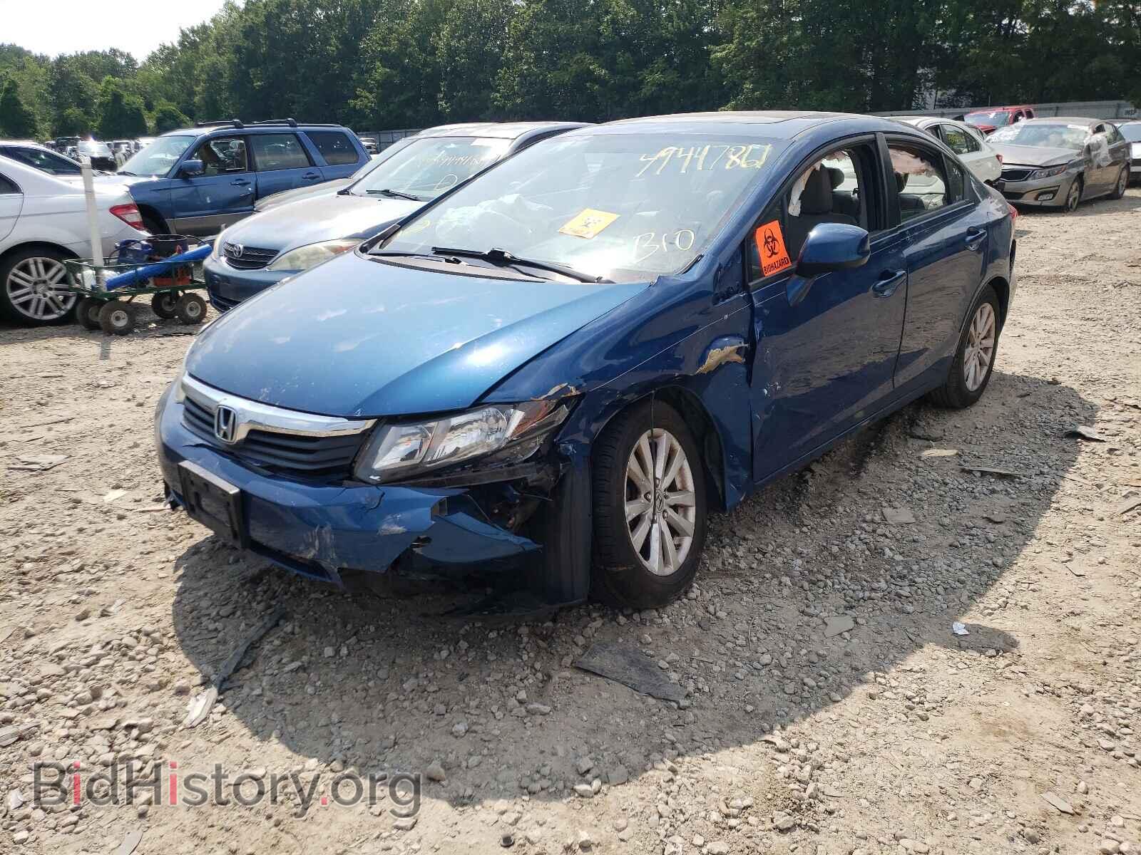 2012 HONDA CIVIC - VIN: 2HGFB2F92CH542904 - Фото 2