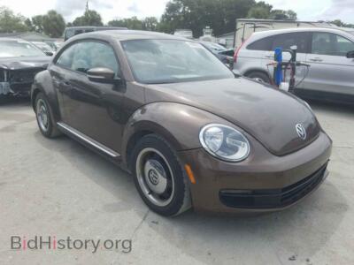 2012 Volkswagen BEETLE, brown — VIN 3VWJP7AT2CM644096, Copart