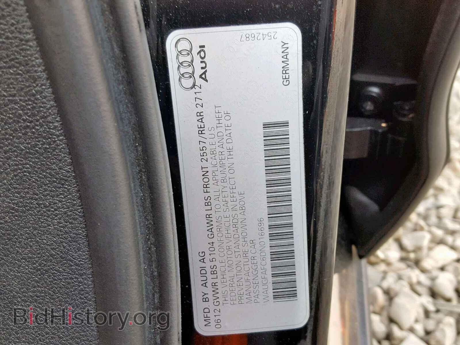 2013 AUDI A6 - VIN: WAUGFAFC6DN016696 - Photo 10