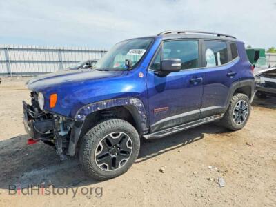 2017 Jeep RENEGADE Trailhawk, синий — VIN ZACCJBCB9HPG64547, Copart