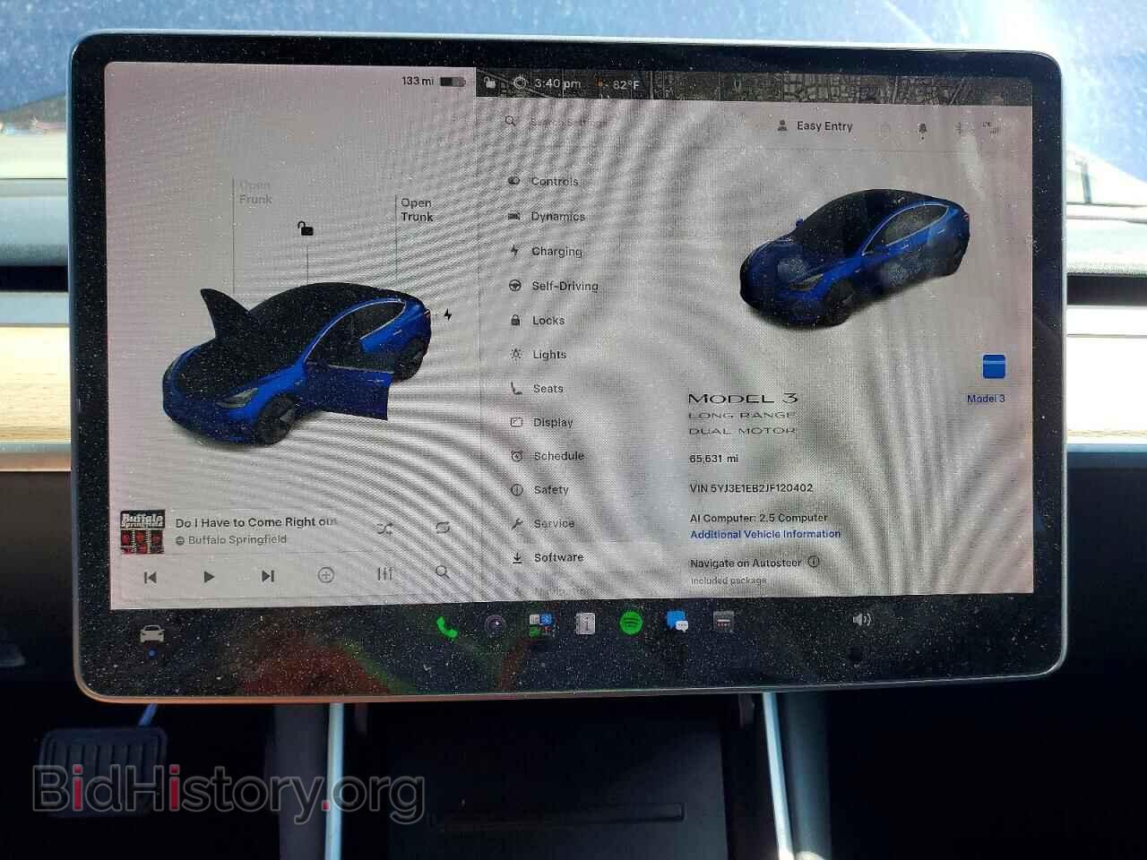 2018 Tesla MODEL 3 (VIN 5YJ3E1EB2JF120402) — фото 9 из 12