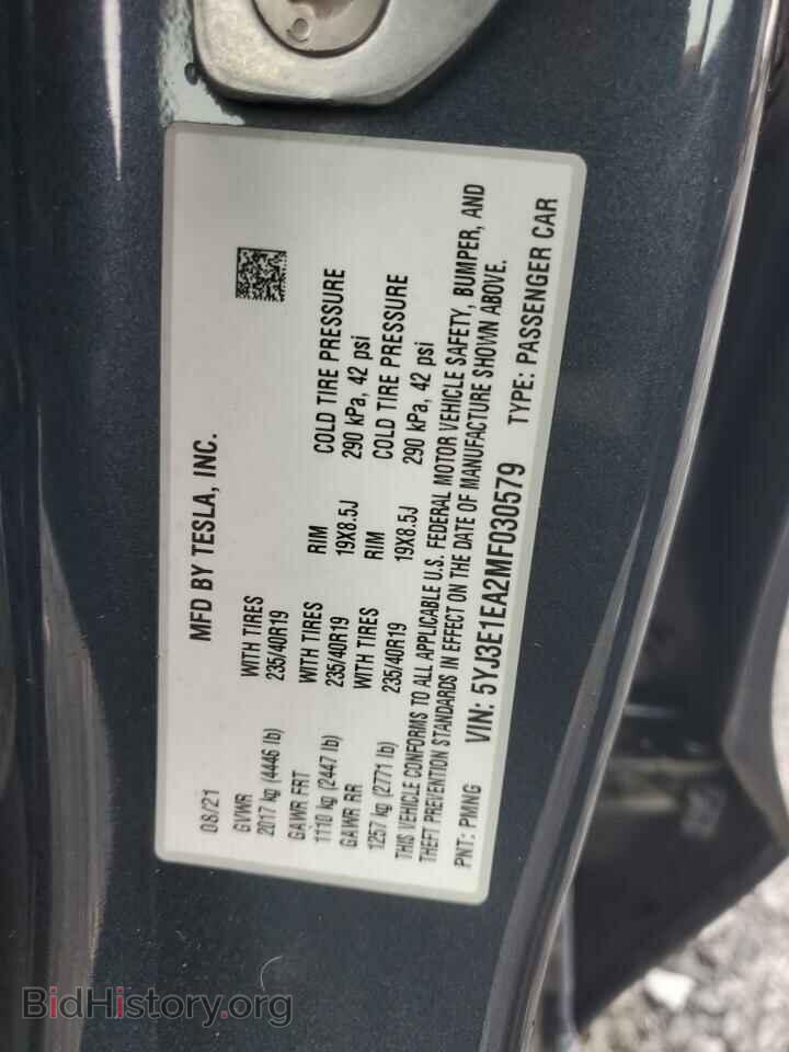 2021 TESLA MODEL 3 - VIN: 5YJ3E1EA2MF030579 - Photo 13