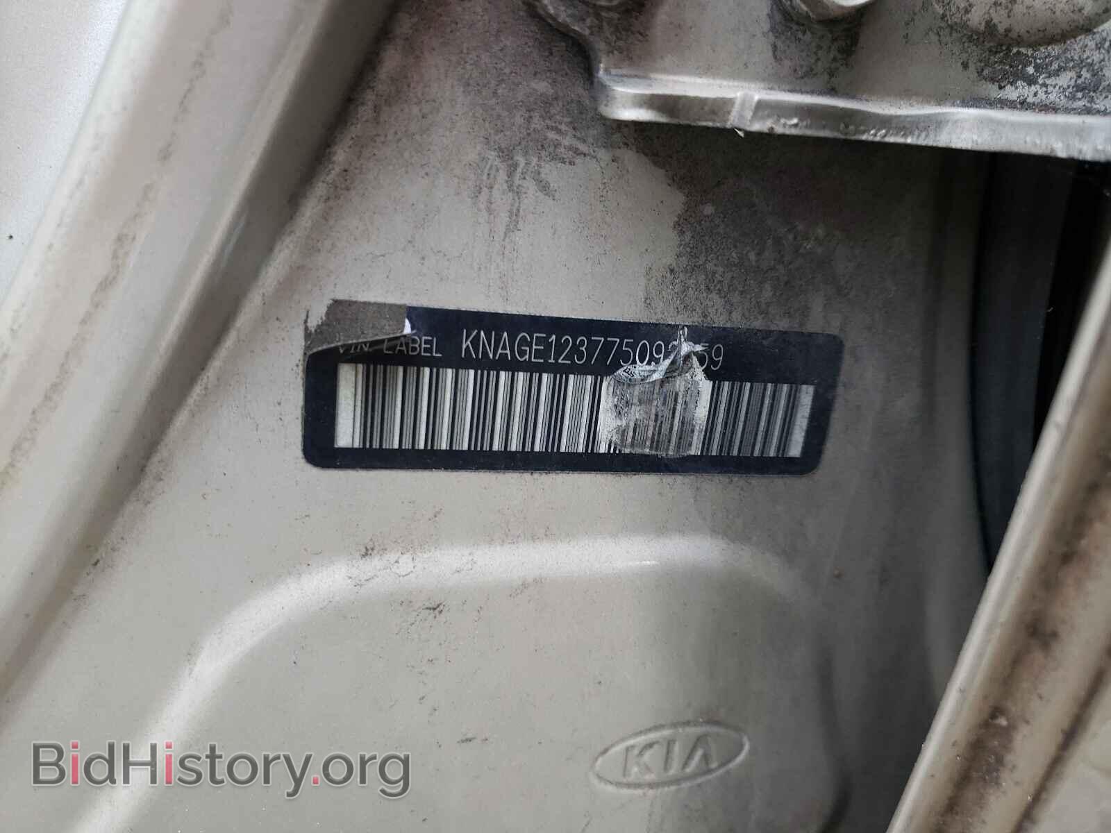 2007 KIA OPTIMA - VIN: KNAGE123775092859 - Фото 10