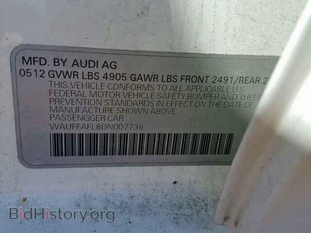 2013 AUDI A4 - VIN: WAUFFAFL8DN007736 - Photo 10