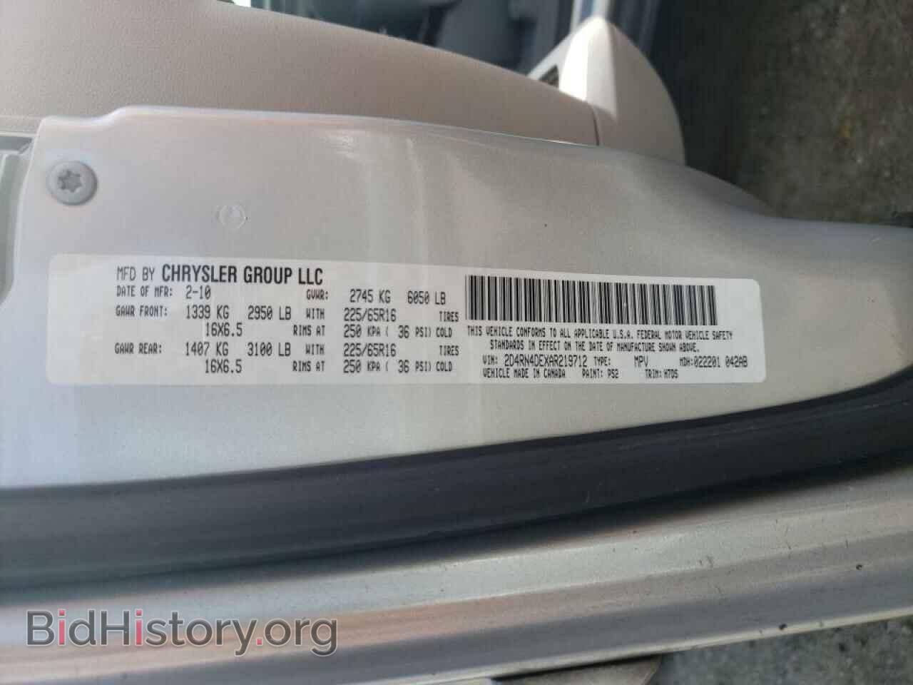 2010 DODGE CARAVAN - VIN: 2D4RN4DEXAR219712 - Photo 10