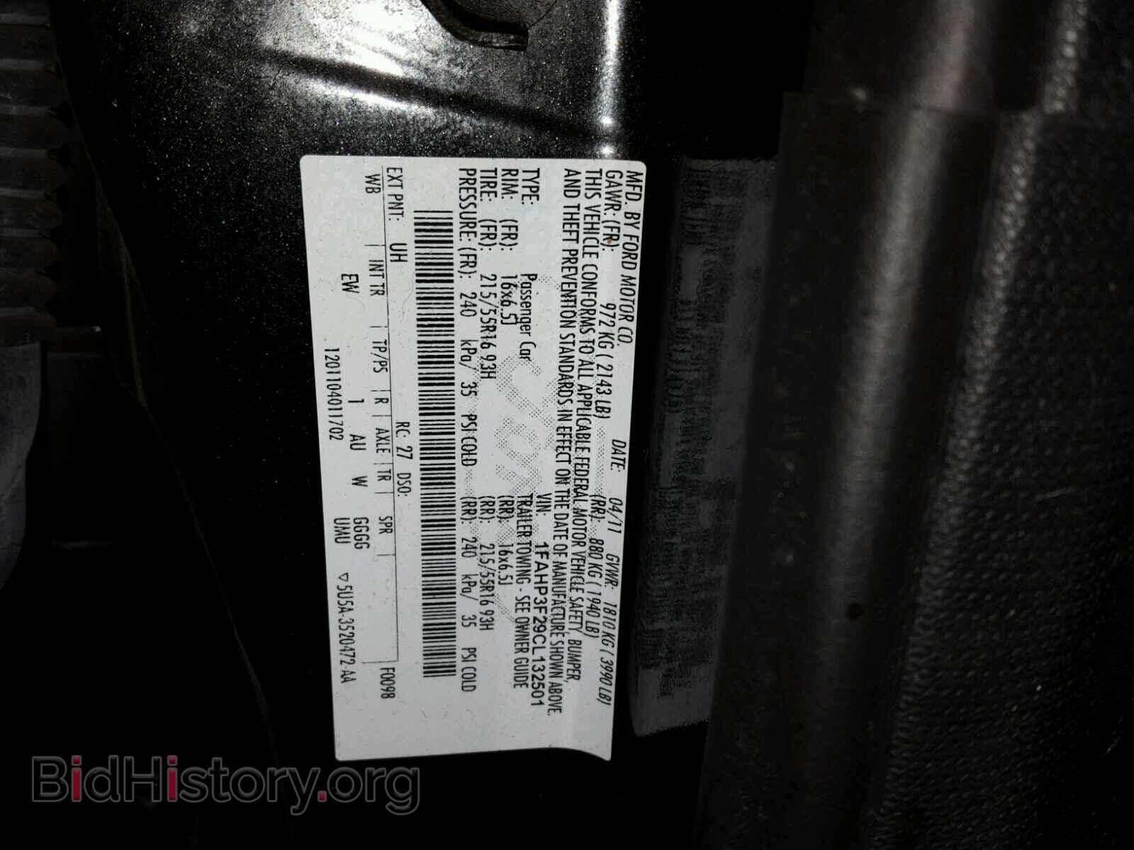 2012 FORD FOCUS - VIN: 1FAHP3F29CL132501 - Photo 10