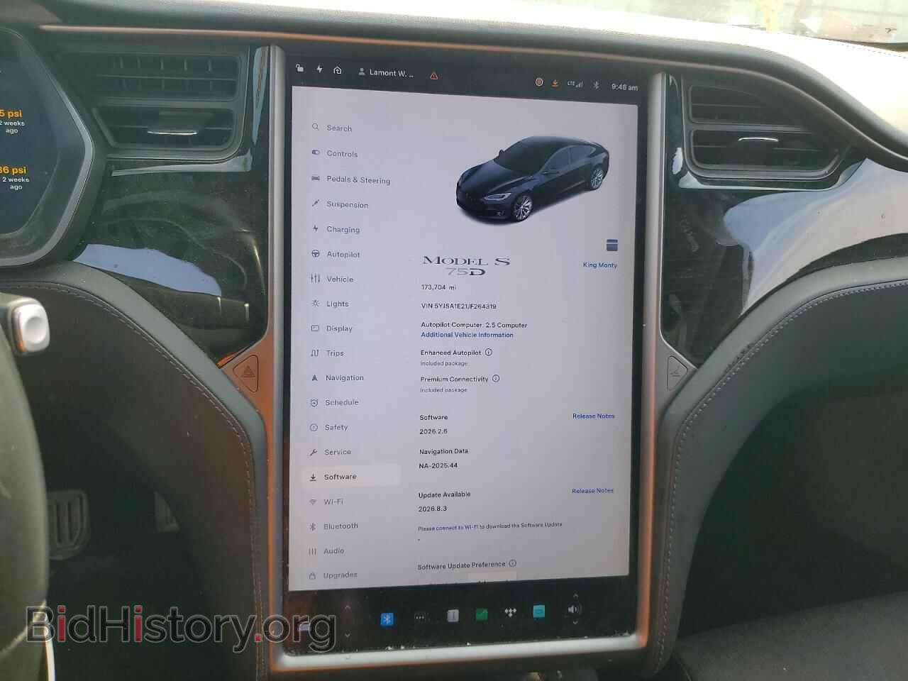 2018 TESLA MODEL S - VIN: 5YJSA1E21JF264319 - Фото 9