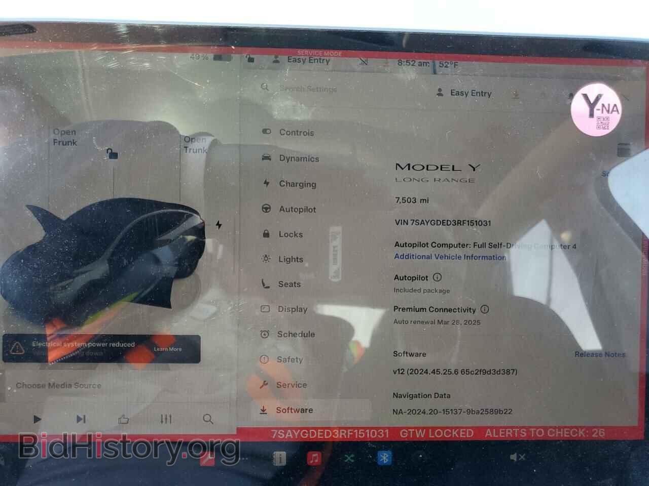 2024 TESLA MODEL Y - VIN: 7SAYGDED3RF151031 - Photo 9