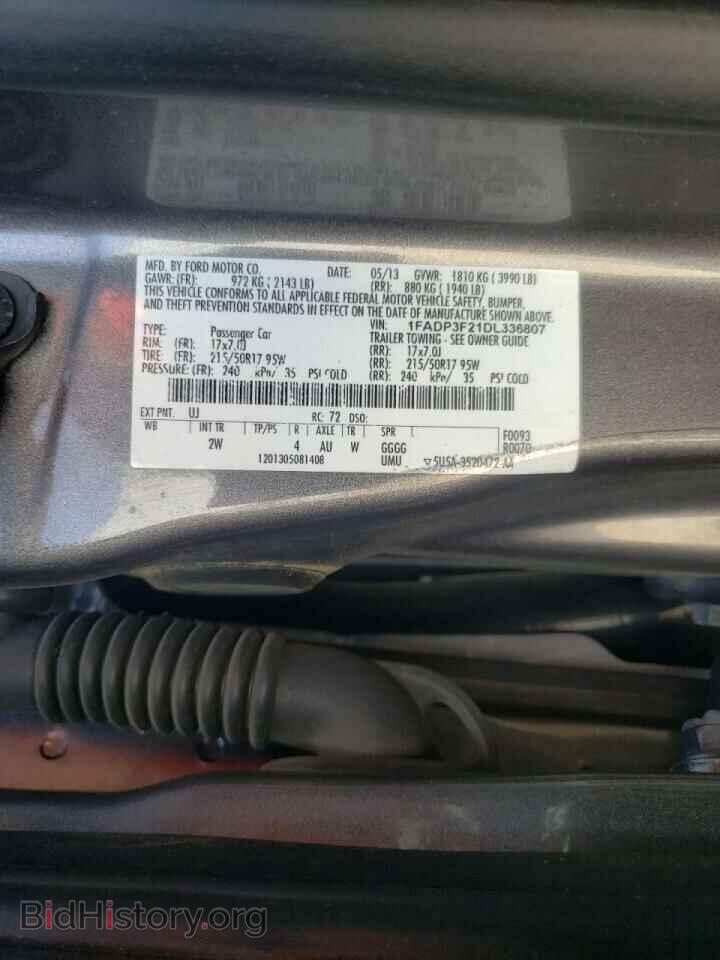 2013 FORD FOCUS - VIN: 1FADP3F21DL336807 - Фото 10