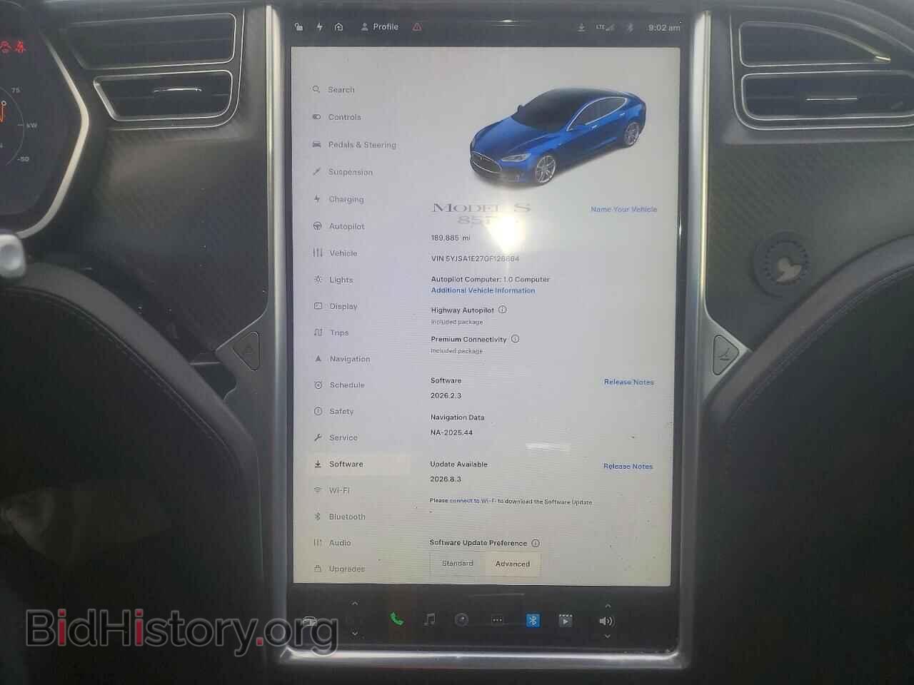 2016 TESLA MODEL S - VIN: 5YJSA1E27GF126664 - Photo 9