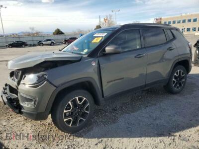 2020 Jeep COMPASS Trailhawk, gray — VIN 3C4NJDDB9LT123146, Copart