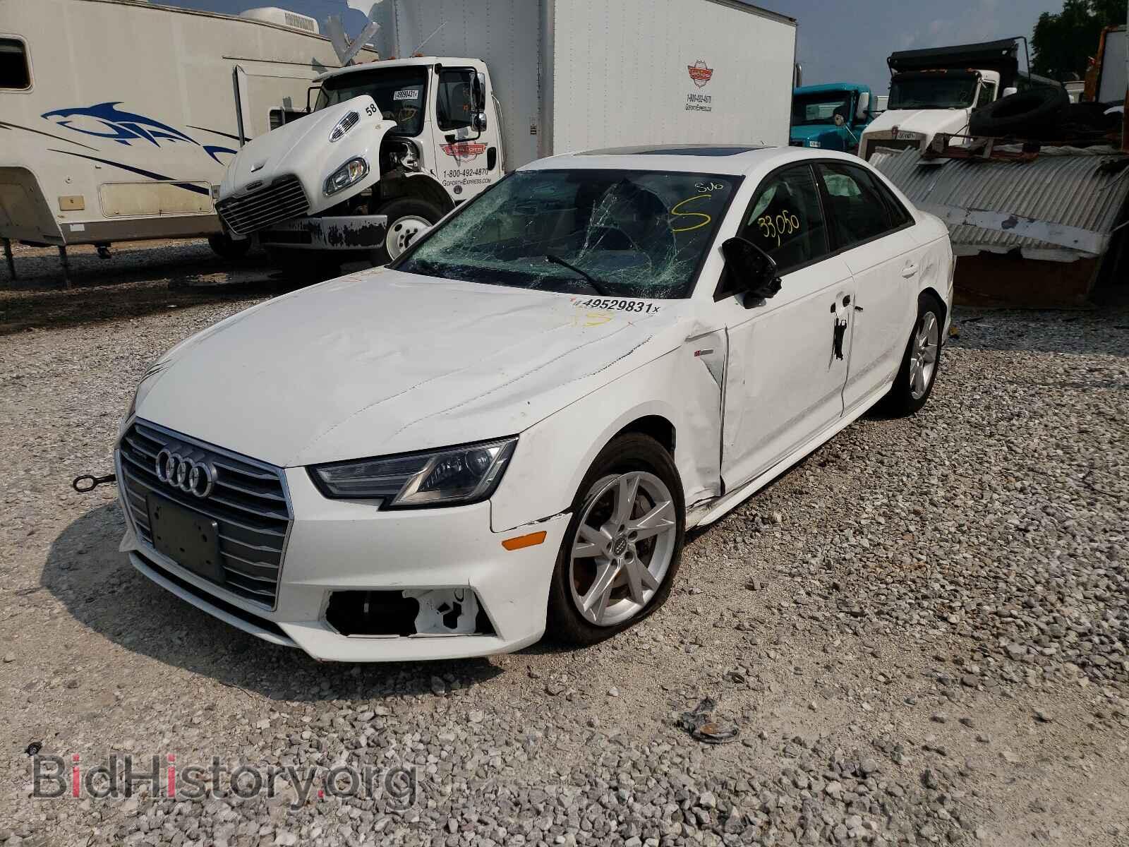 2018 AUDI A4 - VIN: WAUDNAF48JA191615 - Фото 2