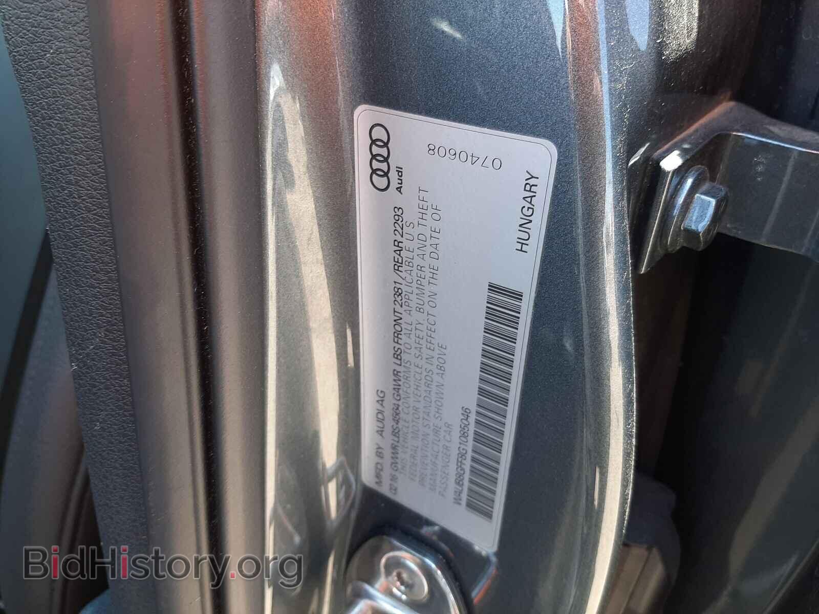 2016 AUDI A3 - VIN: WAUB8GFF8G1085046 - Фото 10