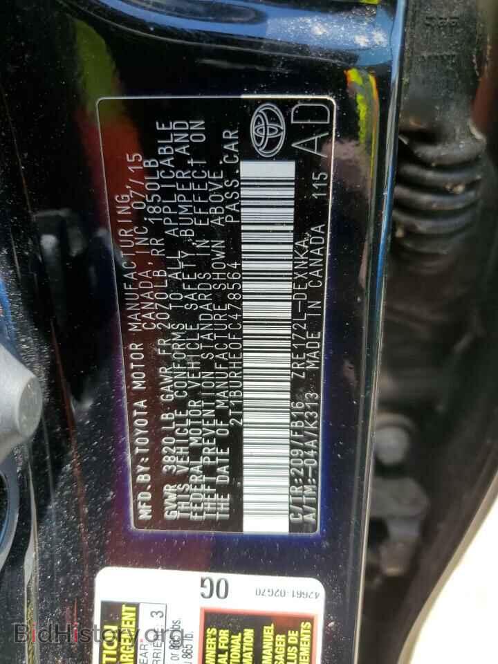 2015 TOYOTA COROLLA - VIN: 2T1BURHE0FC478564 - Photo 12